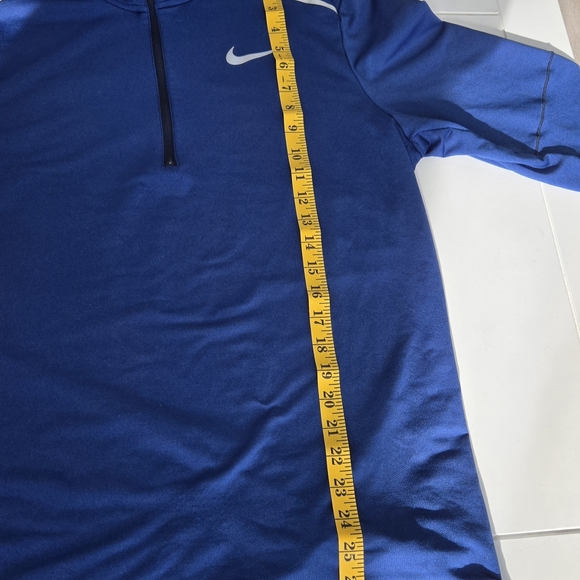 Nike Men's Blue Dri Fit Quarter-Zip L - Picture 6 of 9